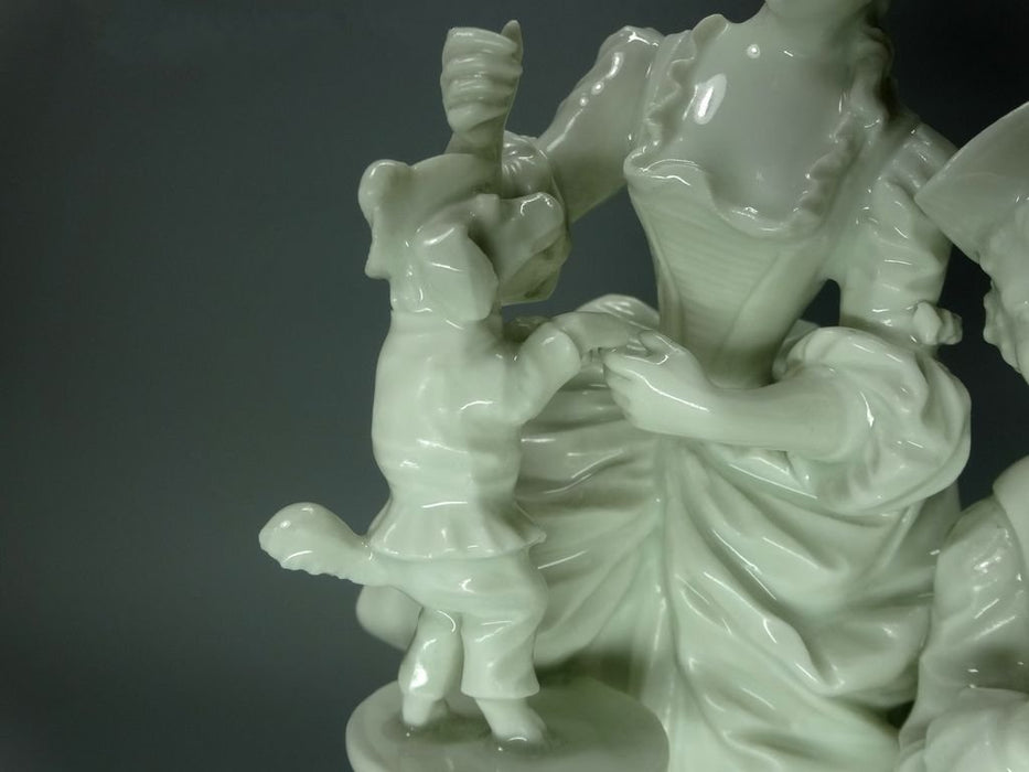 Antique Romance Rehearsal Porcelain Figurine Original Ludwigsburg Germany 20th Art Sculpture Dec #Rr5
