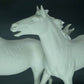 Vintage White Horses Porcelain Figurine Original Kaiser Germany 20th Art Statue Dec #Rr66