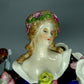 Antique Music Fan Porcelain Figurine Original Kister Alsbach Germany 20th Art Statue Dec #Rr155