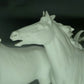 Vintage White Horses Porcelain Figurine Original Kaiser Germany 20th Art Statue Dec #Rr123