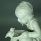 Vintage Girl Breakfast Porcelain Figurine Original Rosenthal Germany 20th Art Sculpture Dec #Rr13