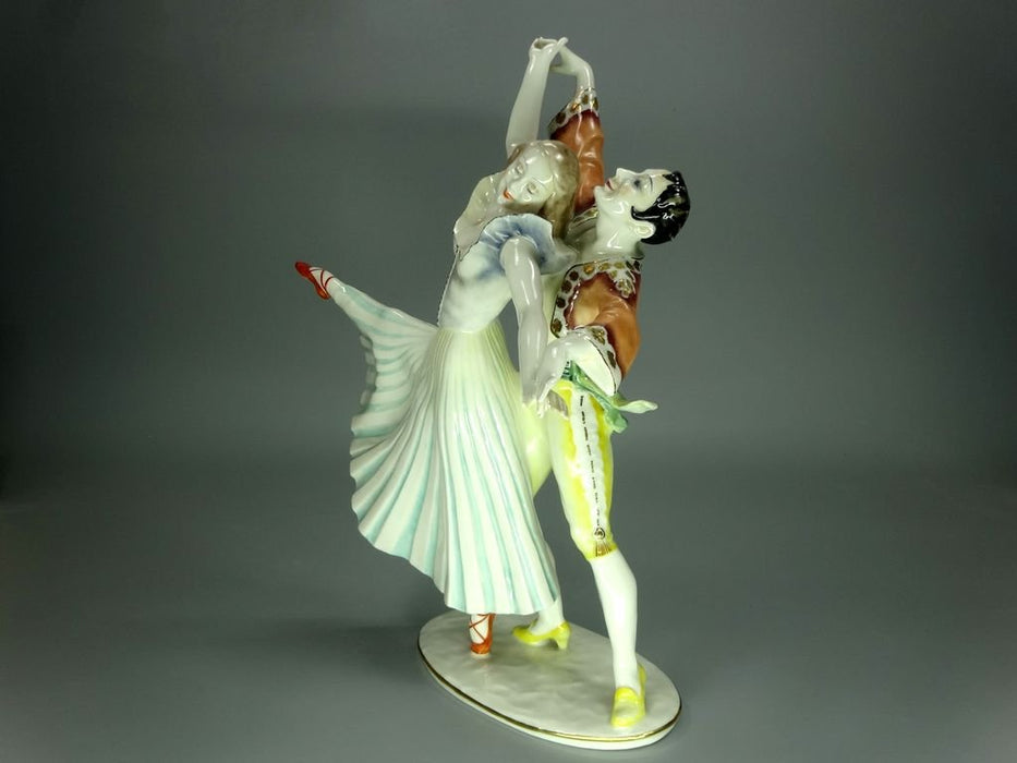 Antique Tango Dancers Porcelain Figurine Original Hutschenreuthe Germany 20th Art Statue Dec #Rr234