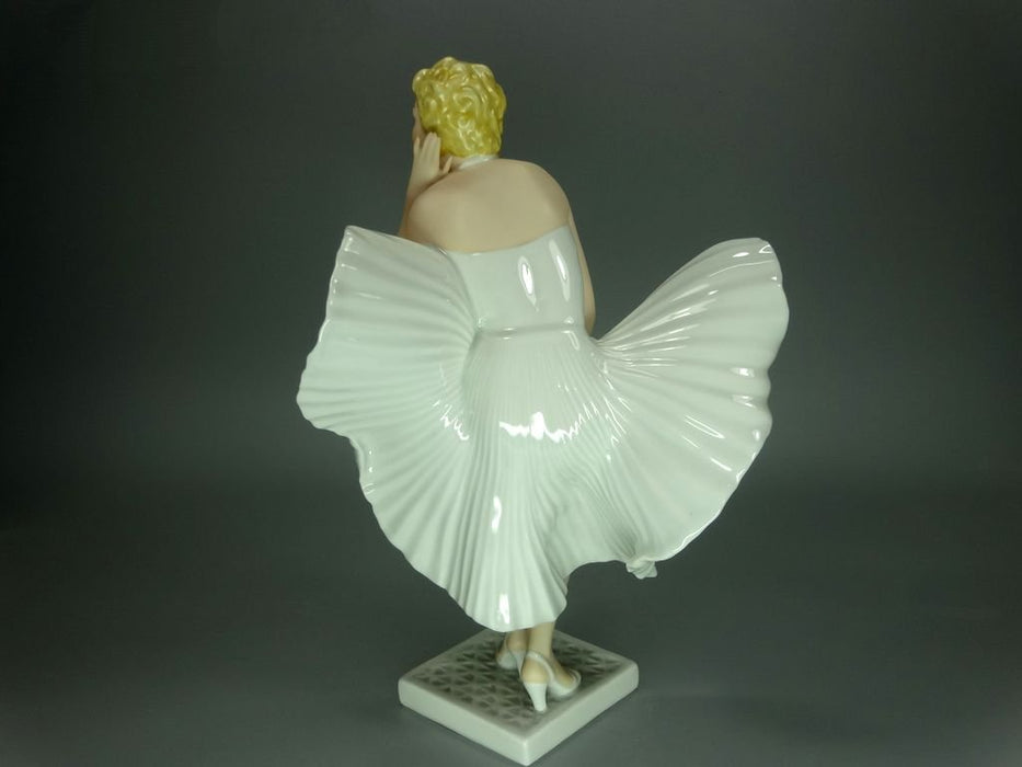Vintage Marilyn Monroe Porcelain Figurine Original Royal Dux Czech Republic 20th Art Statue Dec #Rr227