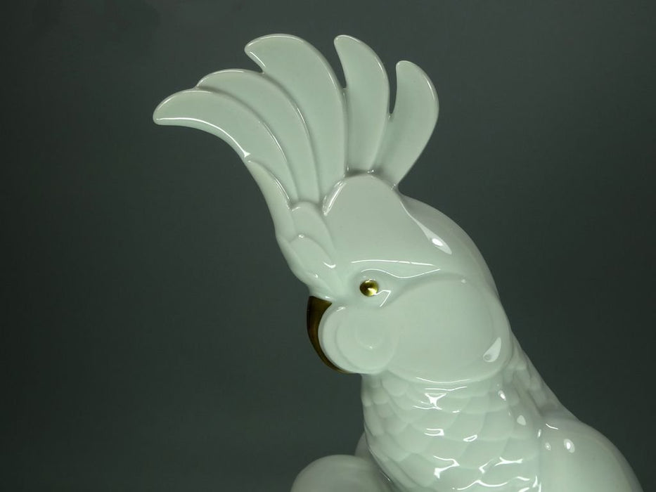 Antique Porcelain White Cockatoos Figurine Original Hutschenreuther Germany 20th Art Statue Dec #Rr249