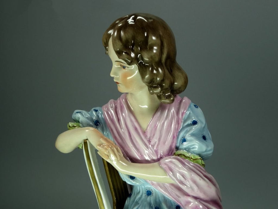 Vintage Porcelain Annushka Lady Figurine Original Kister Alsbach Germany 20th Art Statue Dec #Rr254