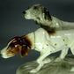 Vintage Hounds Dogs Porcelain Figurine Original Katzhutte 20th Art Sculpture Dec #Ru888