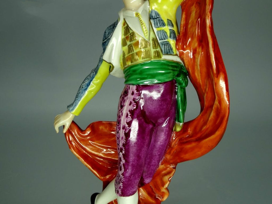 Vintage Pair of Flamenco Porcelain Figurine Original Volkstedt Art Sculpture Decor #Ru828