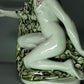 Antique Large Nude Hoop Spinner Porcelain Figure Karl Ens Original Art Sculpture#196