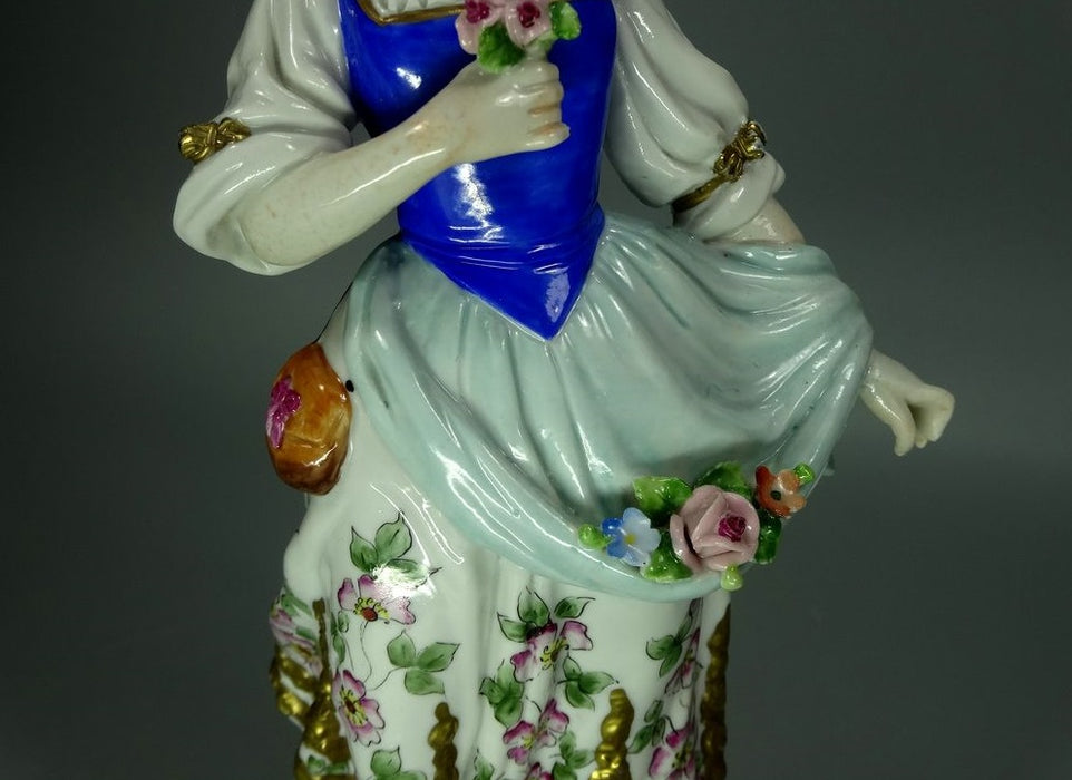 Vintage Spring Walk Love Porcelain Figurine Original Sitzendorf Art Statue Decor #Ru634