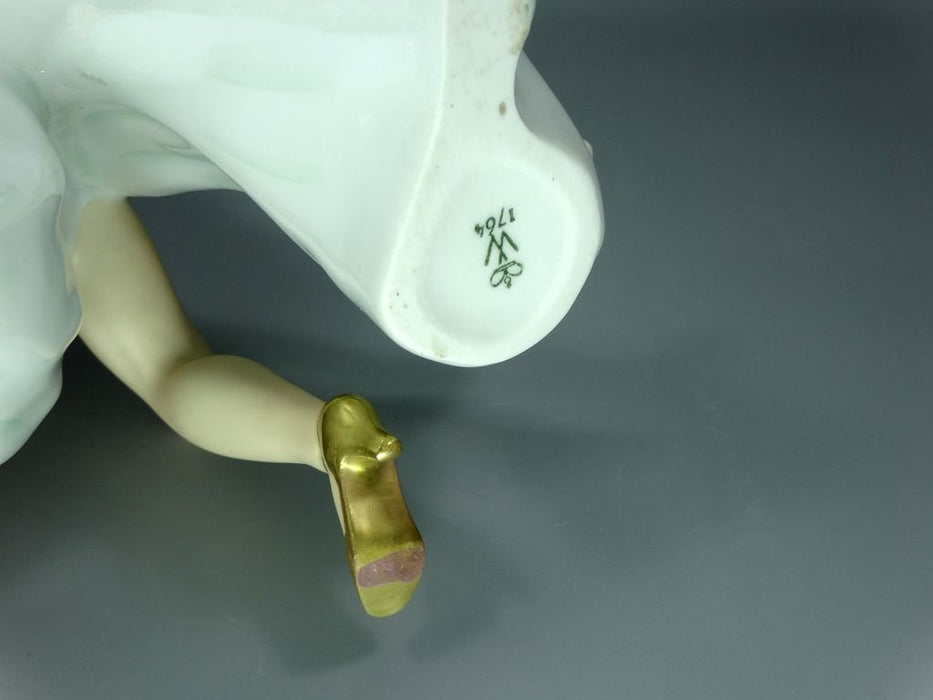Vintage Dance Lady Porcelain Figurine Original Wallendorf 20th Art Sculpture Dec #Ru933