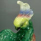 Vintage Multicolor Cockatoo Porcelain Figurine Original Katzhutte Art Sculpture #Ru329