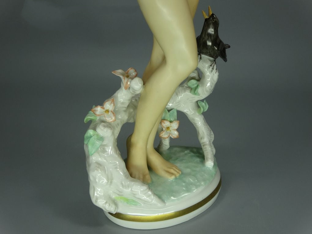 Vintage Forest Nymph Porcelain Figurine Original Hutschenreuther Art Sculpture Decor #Ru787