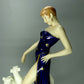 Antique Lady Walk Dogs Porcelain Figurine Original Royal Dux Art Sculpture Decor #Ru231