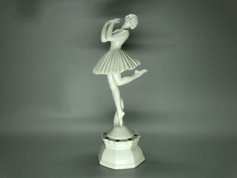 Antique Young Ballerina Porcelain Figurine Original Neu Tettau Art Sculpture Decor #Ru816