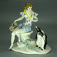Vintage Penguin Friend Porcelain Figurine Original Passau 20th Art Sculpture Dec #Ru877