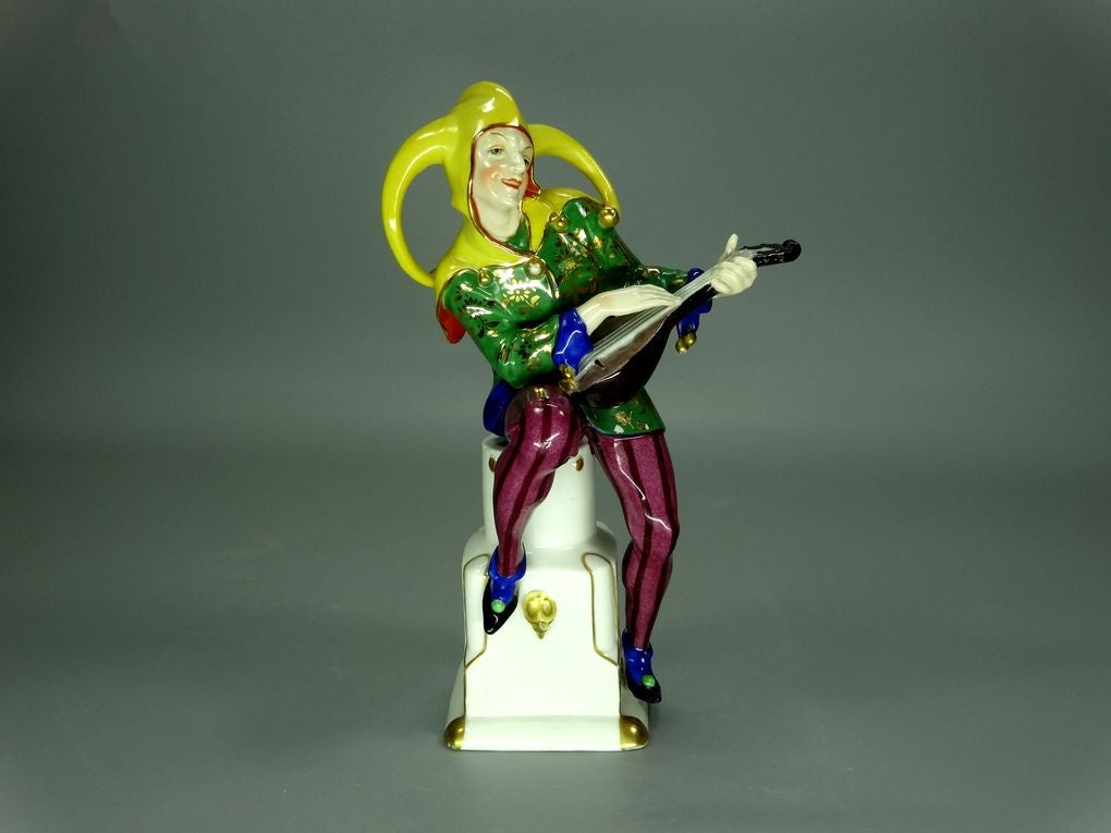 Antique Merry Man Porcelain Figurine Original Katzhutte Art Sculpture Decor #Ru764