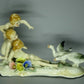 Antique Children & Geese Porcelain Figurine Karl Ens Germany Art Home Decor #Ru74