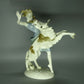 Vintage Girl & Greyhound Porcelain Figure Original Hutschenreuther Art Sculpture #Ru364