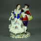 Vintage Waltz Dance Lace Dress Original Volkstedt Porcelain Figure Statue Decor #Ru592