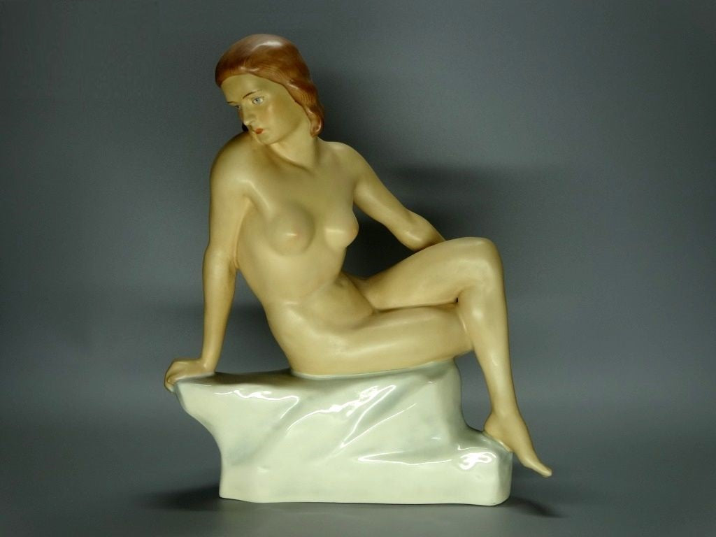 Vintage Nude Youth Lady Model Porcelain Figurine Original Royal Dux Art Statue #Ru618