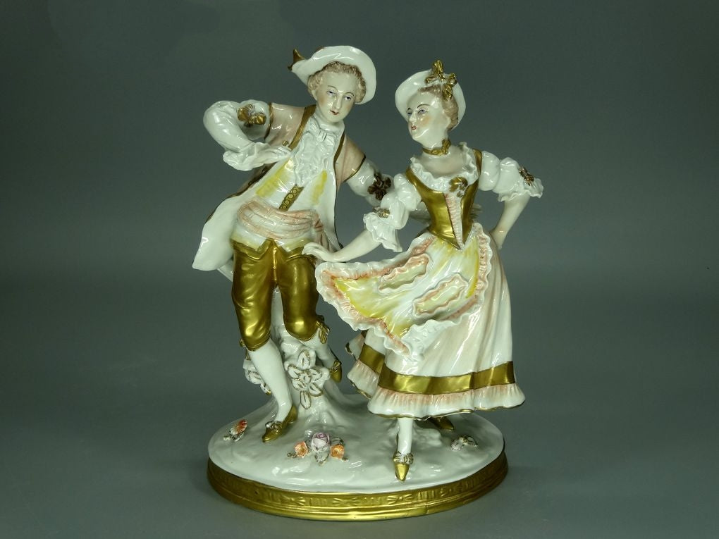 Vintage Quadrille Dance Porcelain Figurine Original Sitzendorf Art Sculpture Decor #Ru761