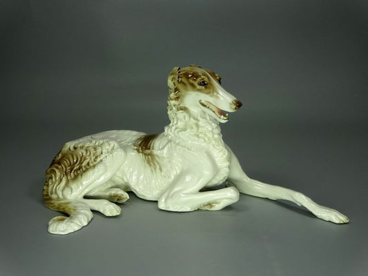 Antique Greyhound Dog Porcelain Figurine Original Nymphenburg Art Sculpture Decor #Ru859