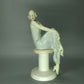 Vintage Sitting Girl Porcelain Figurine Original Royal Doulton Art Sculpture Decor #Ru681