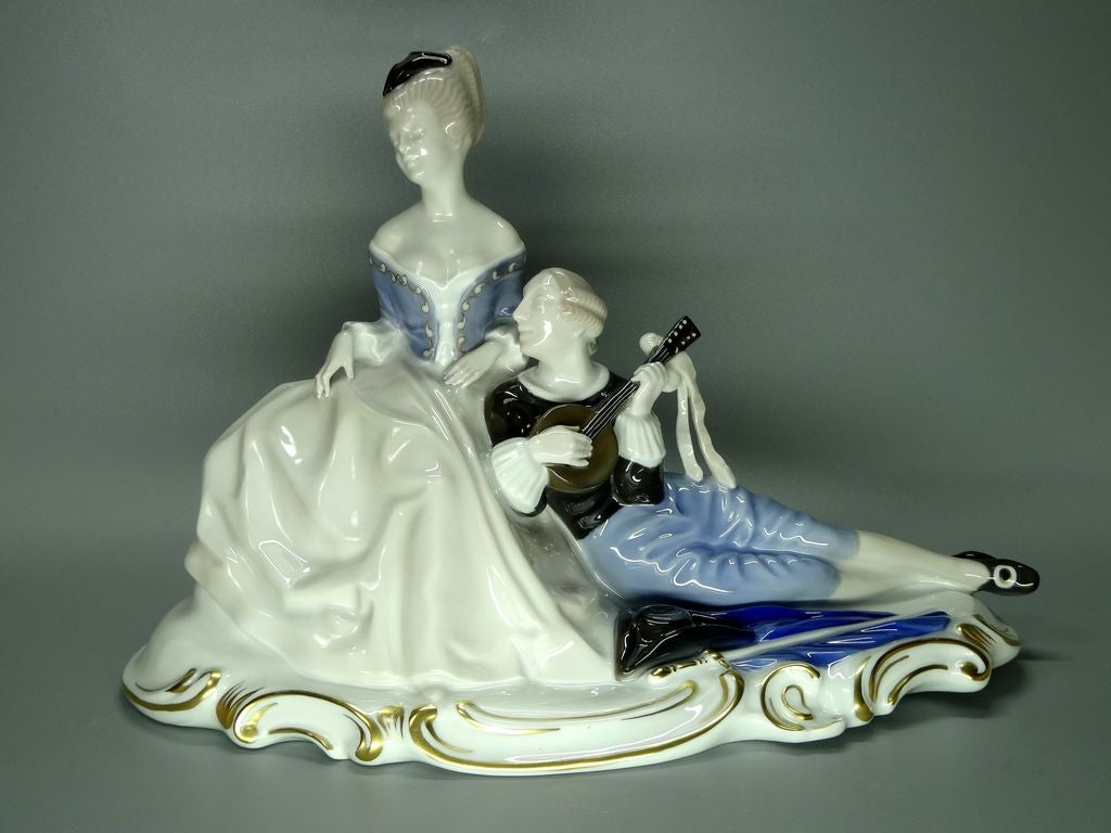 Antique Evening Serenade Porcelain Figurine Original Rosenthal Art Sculpture #Ru706