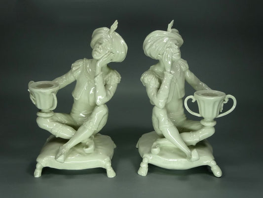 Antique Aropchata Men Porcelain Figurine Original Hutschenreuther Art Sculpture #Ru728