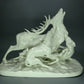 Vintage Deer Hunting Porcelain Figurine Original Nymphenburg Art Sculpture Decor #Ru829