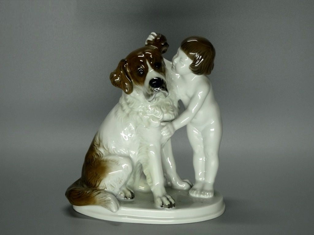 Vintage Dog Secret Original Rosenthal Porcelain Figurine Art Statue Decor Gift #Ru500