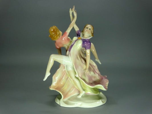 Antique Variety Dance Porcelain Figurine Original KARL ENS Art Sculpture Decor #Ru840