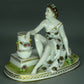 Antique Nymph Lady Porcelain Figurine Original Muller&Co Art Sculpture Decor #Ru699