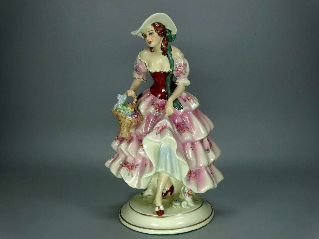 Antique Sunny Day Lady Porcelain Figurine Original Royal Dux Art Sculpture Decor #Ru693