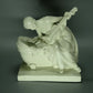 Antique Lullaby Mother Song Porcelain Figurine Passau Germany 1920 Art Decor #Ru81