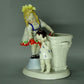 Antique Girl And Crying Boy Original Katzhutte Porcelain Figurine Art Sculpture #Ru427