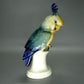 Antique Porcelain Blue Parrot Figurine Karl Ens Germany Art Sculpture Decor #Ru147