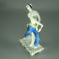 Antique Lady Dancer Porcelain Figurine Original Wilhelms Feld 20th Art Sculpture Dec #Ru890