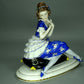 Antique Tenderness Girl Porcelain Figurine Original Muller&Co Art Sculpture Decor #Ru757
