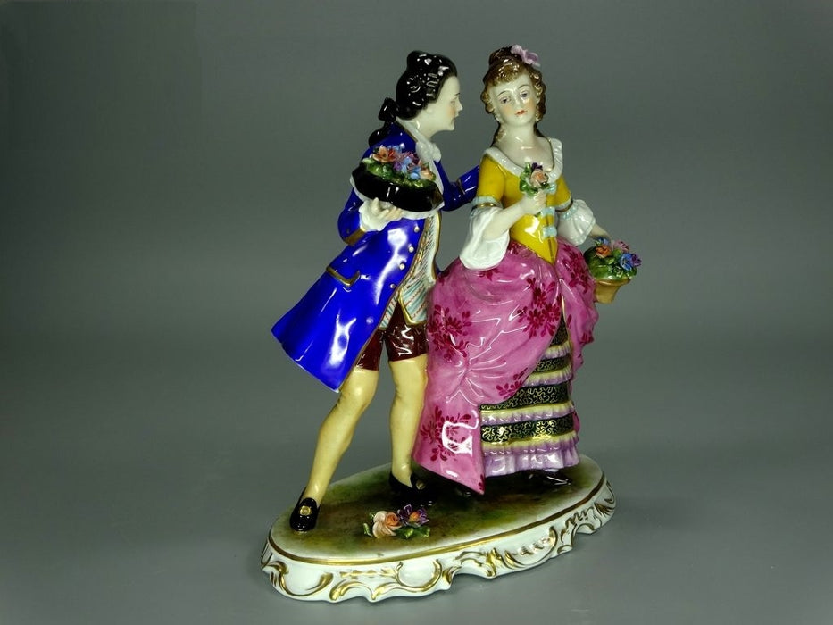 Vintage Romantic Bouquet Original Muller & Co Porcelain Figurine Art Statue Gift #Ru549