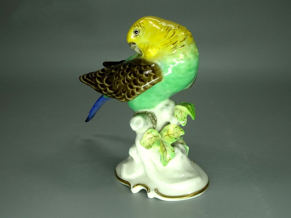 Antique Parrot Porcelain Figurine Original Hutschenreuther Art Sculpture Decor #Ru851