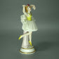 Antique Porcelain Ballerina Lady Dancer Figurine Sitzendorf Germany Art Sculpture #O