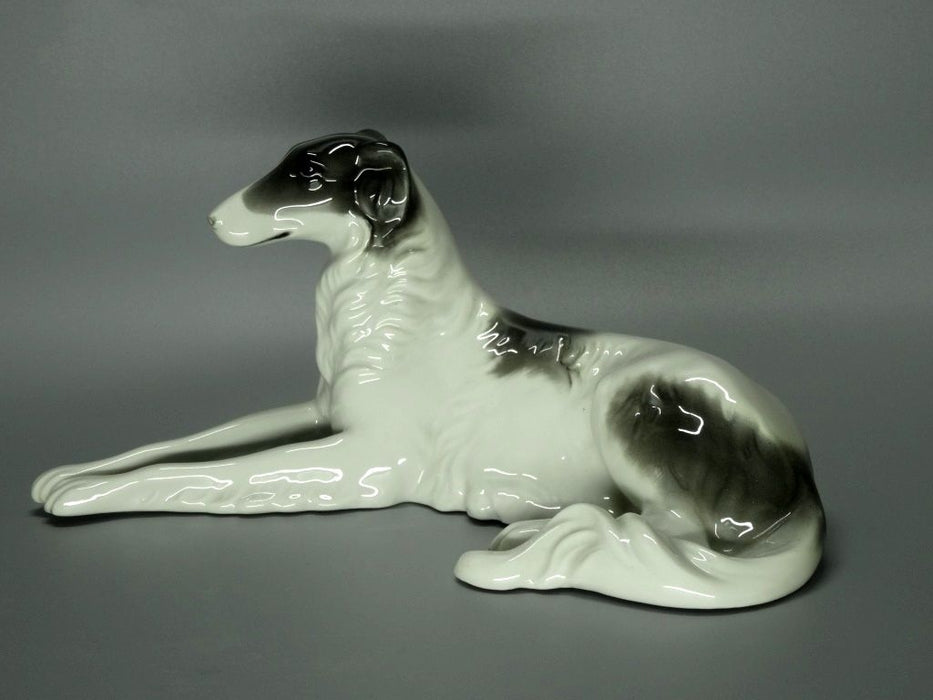 Antique Porcelain Greyhound Dog Figurine Neu Tettau Germany Art Decor #Mm