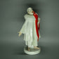 Antique Red Scarf Harlequin Porcelain Figurine Original Rosenthal Germany 20th Art Sculpture Dec #Ru974