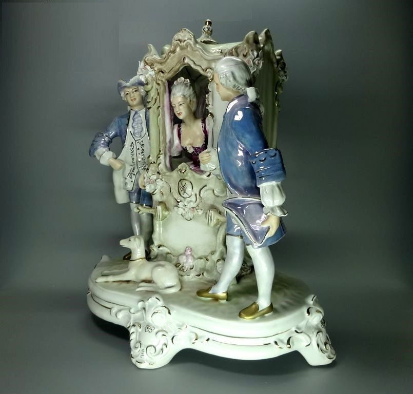 Vintage Lady Carriage Service Porcelain Figure Original Royal Dux Art Sculpture #Ru208