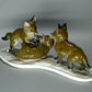 Vintage Foxes Porcelain Figurine Original Rosenthal Germany 20th Art Sculpture Dec #Ru992