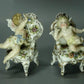 Antique Merry Cupids Original Volkstedt Porcelain Figurine 19th Sculpture Decor #Ru464