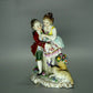 Antique Small Gift Couple Porcelain Figurine Samson France Art Decor #Ru91