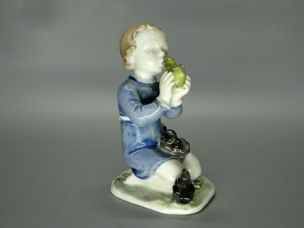 Vintage Girl & Chicks Porcelain Figurine Original Rosenthal Art Sculpture Decor #Ru817
