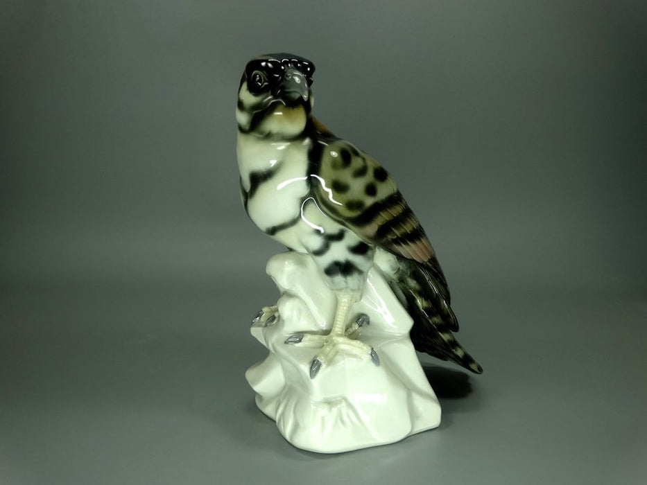 Antique Hawk Bird Porcelain Figurine Original Galluba & Hofmann Art Sculpture Decor #Ru776